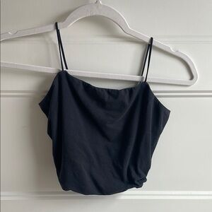 Everlane Black crop tank top